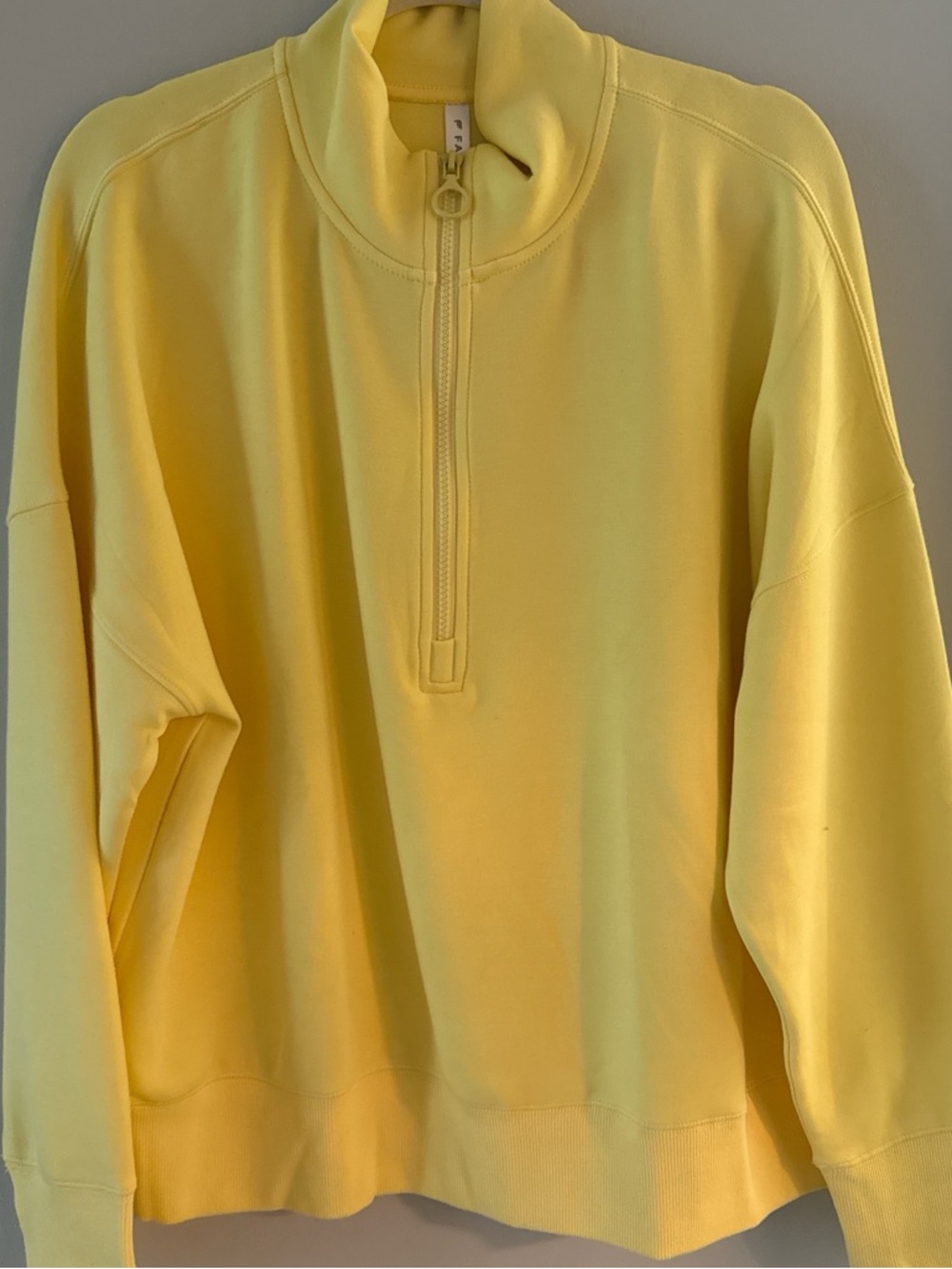 Fabletics Yellow Abriella Half-Zip Pullover